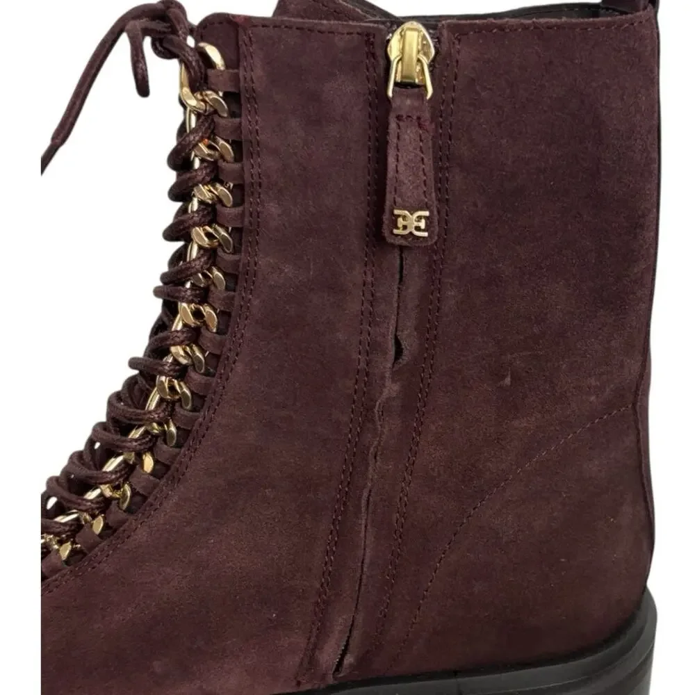 Sam Edelman Lovrin Platform Combat  Suede Lace Up  Boot Size 9 NEW - Picture 8 of 8